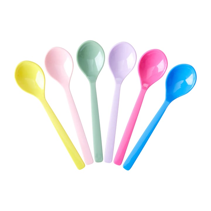 Łyżka Rice melaminowa 14 cm 6-pak - Multicolor - RICE
