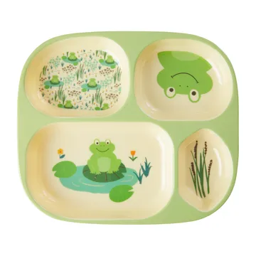 Zastawa stołowa dla dzieci Rice 4 szt. - Frog - RICE