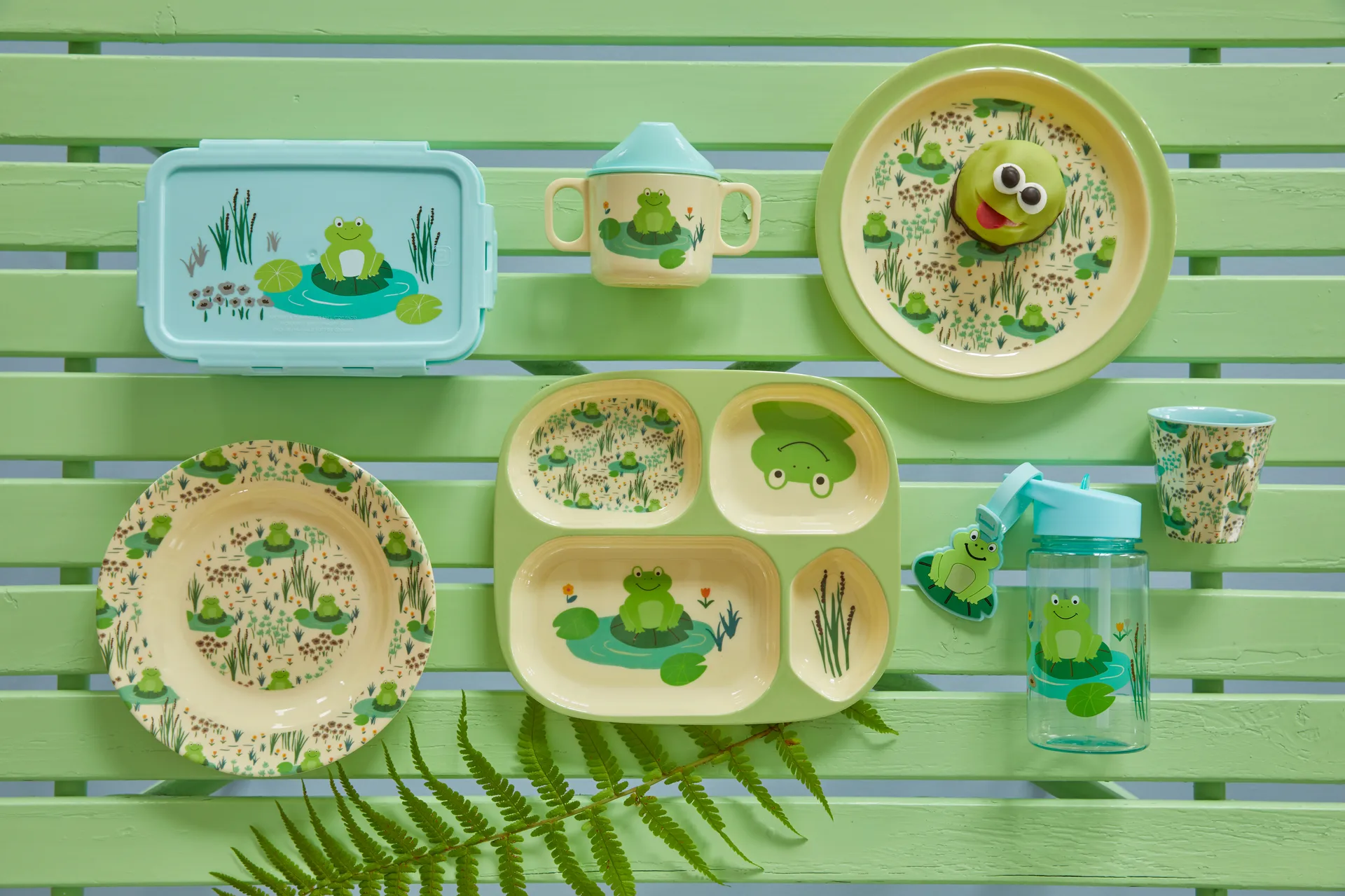 Zastawa stołowa dla dzieci Rice 4 szt., Frog RICE