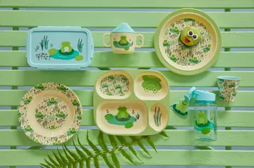 Zastawa stołowa dla dzieci Rice 4 szt. - Frog - RICE