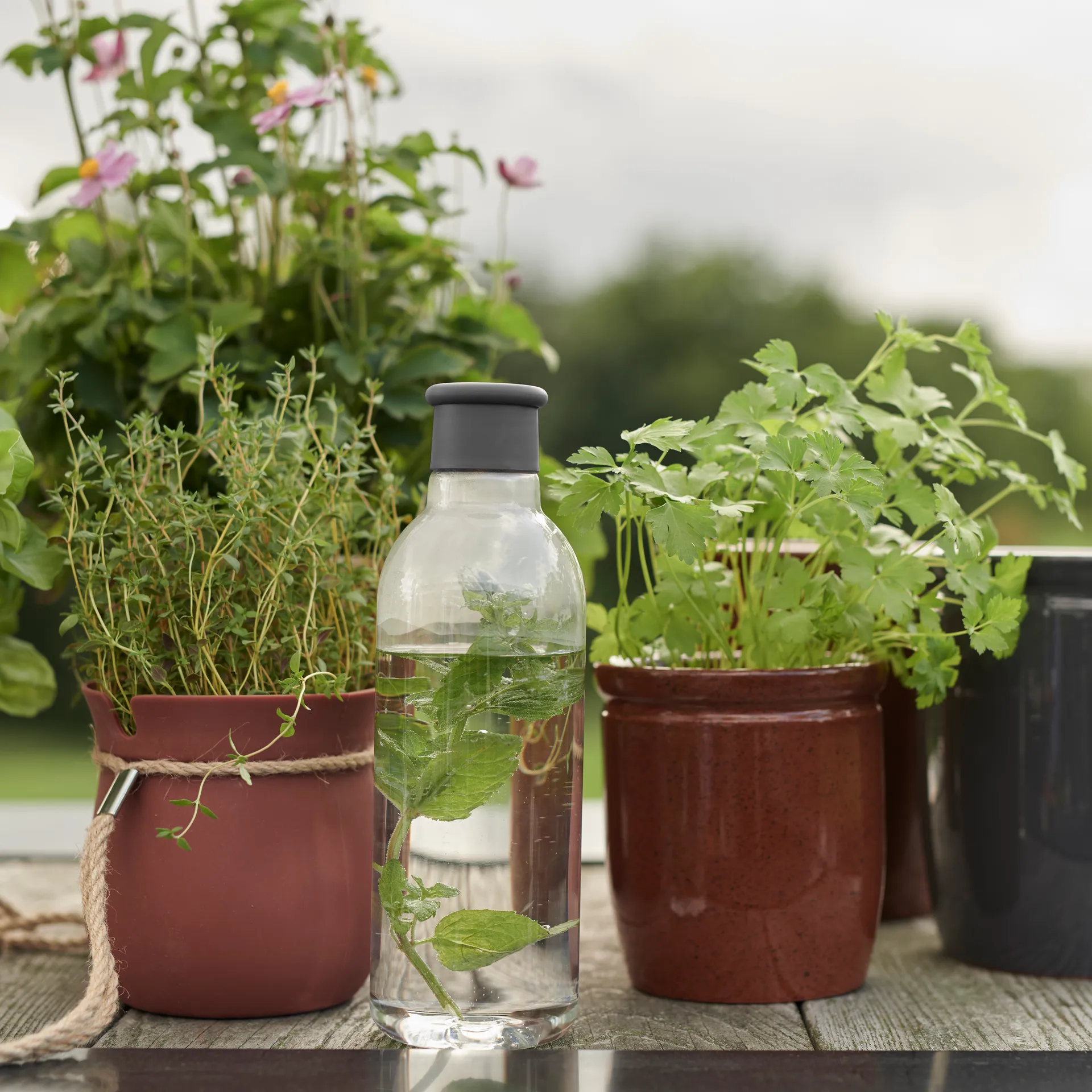 DRINK-IT butelka na wodę 0,75 l, Grey RIG-TIG