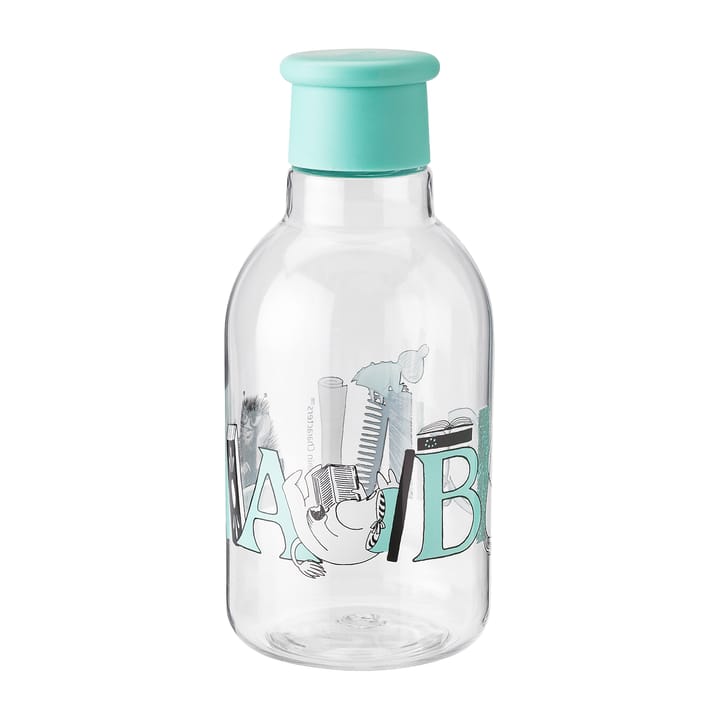 DRINK-IT Moomin ABC butelka na wodę 0,5 litra - Turqouise - RIG-TIG