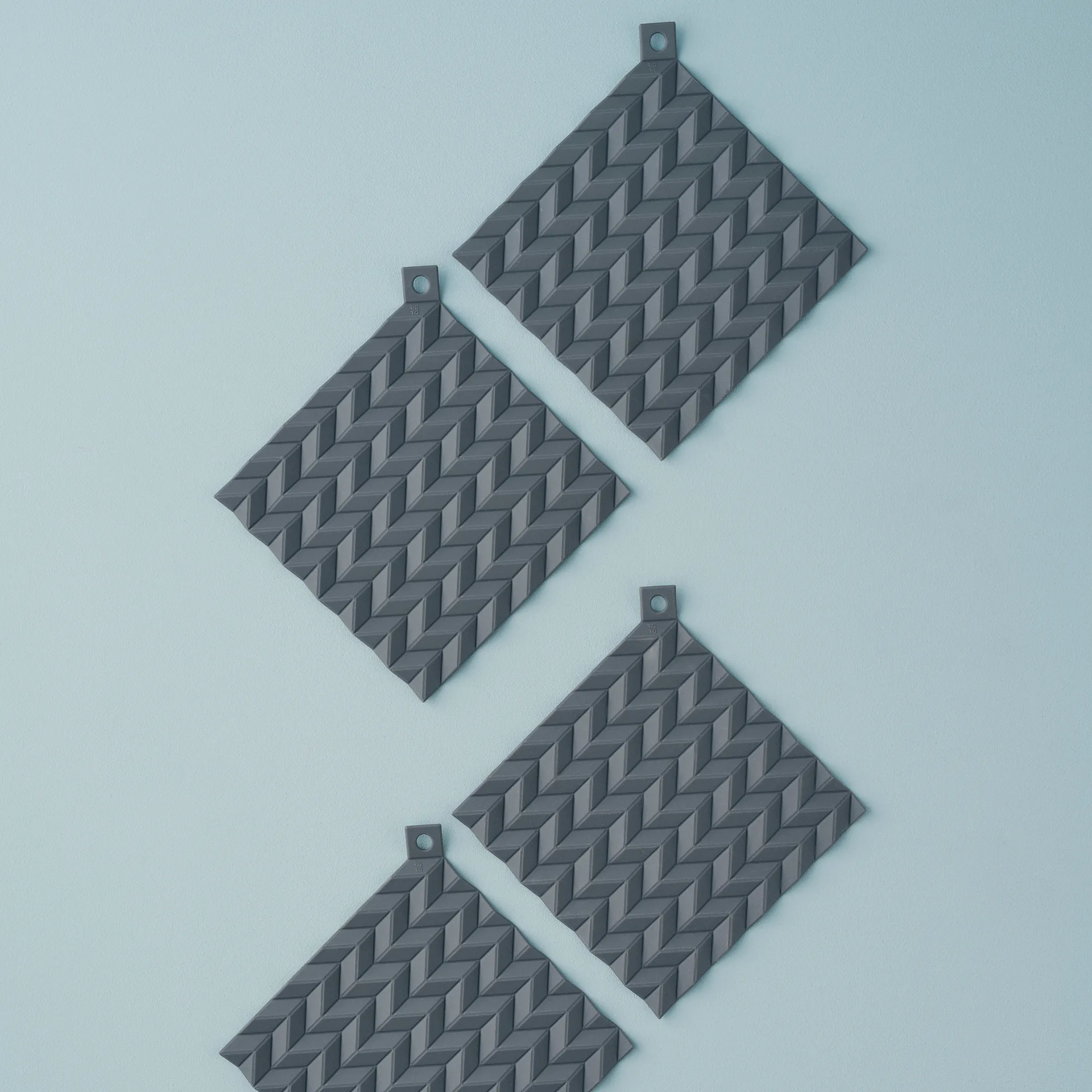 HOLD-ON łapki do garnków 2-pak, Szary RIG-TIG