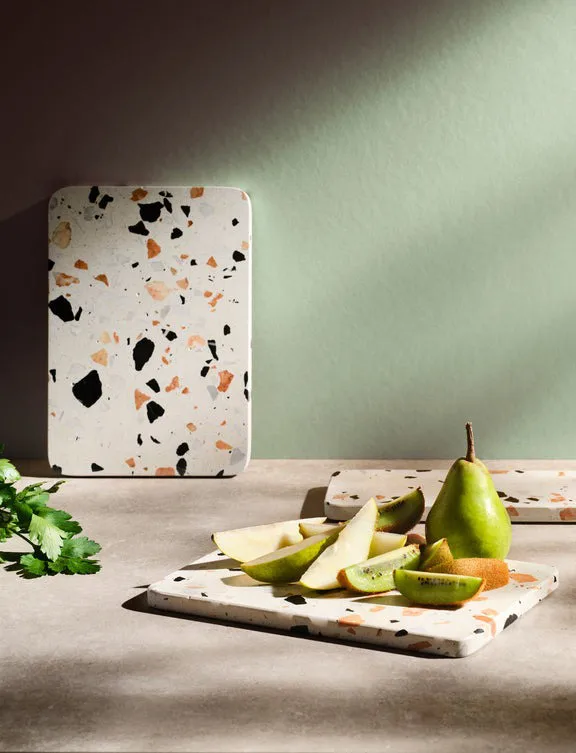 Półmisek do serwowania SERVE-IT 40 cm, White terrazzo RIG-TIG