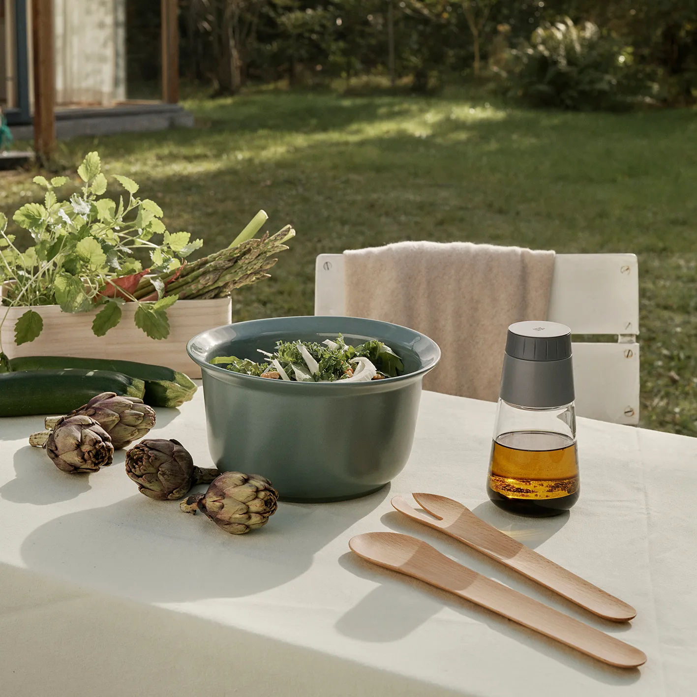 SHAKE-IT shaker do dressingów 35 cl, Szary RIG-TIG