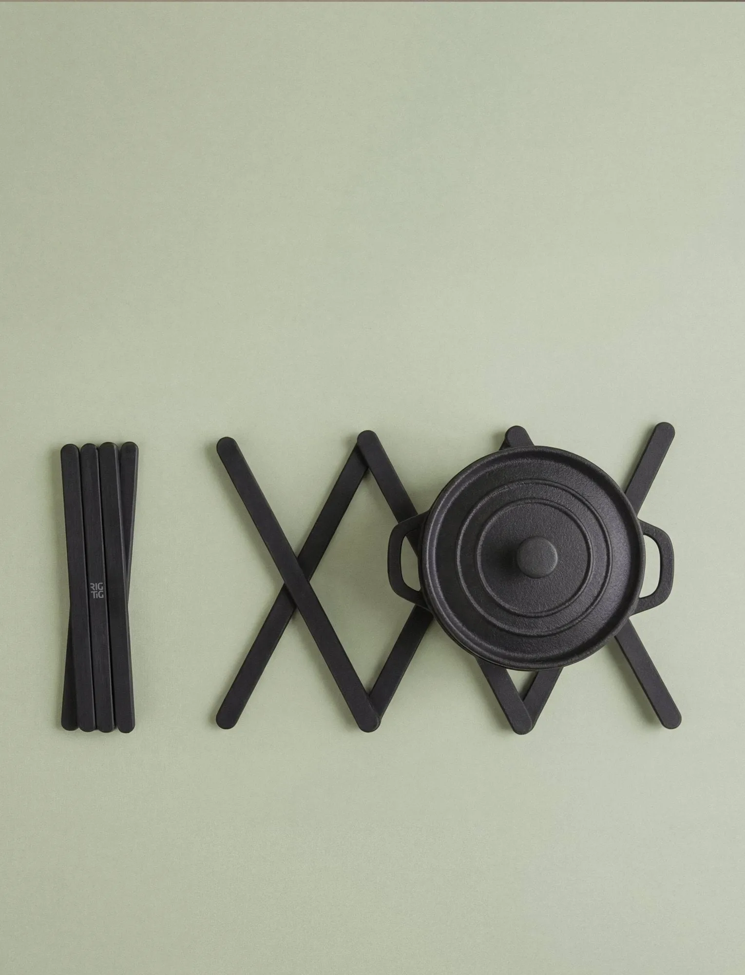 TRIX podkładka pod garnek, Black, 20,7 cm RIG-TIG