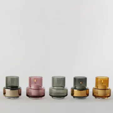 Hurricane smoked tealight no. 25 - Złoty - Ro Collection