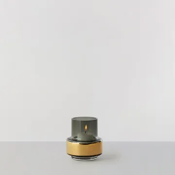 Hurricane smoked tealight no. 25 - Złoty - Ro Collection