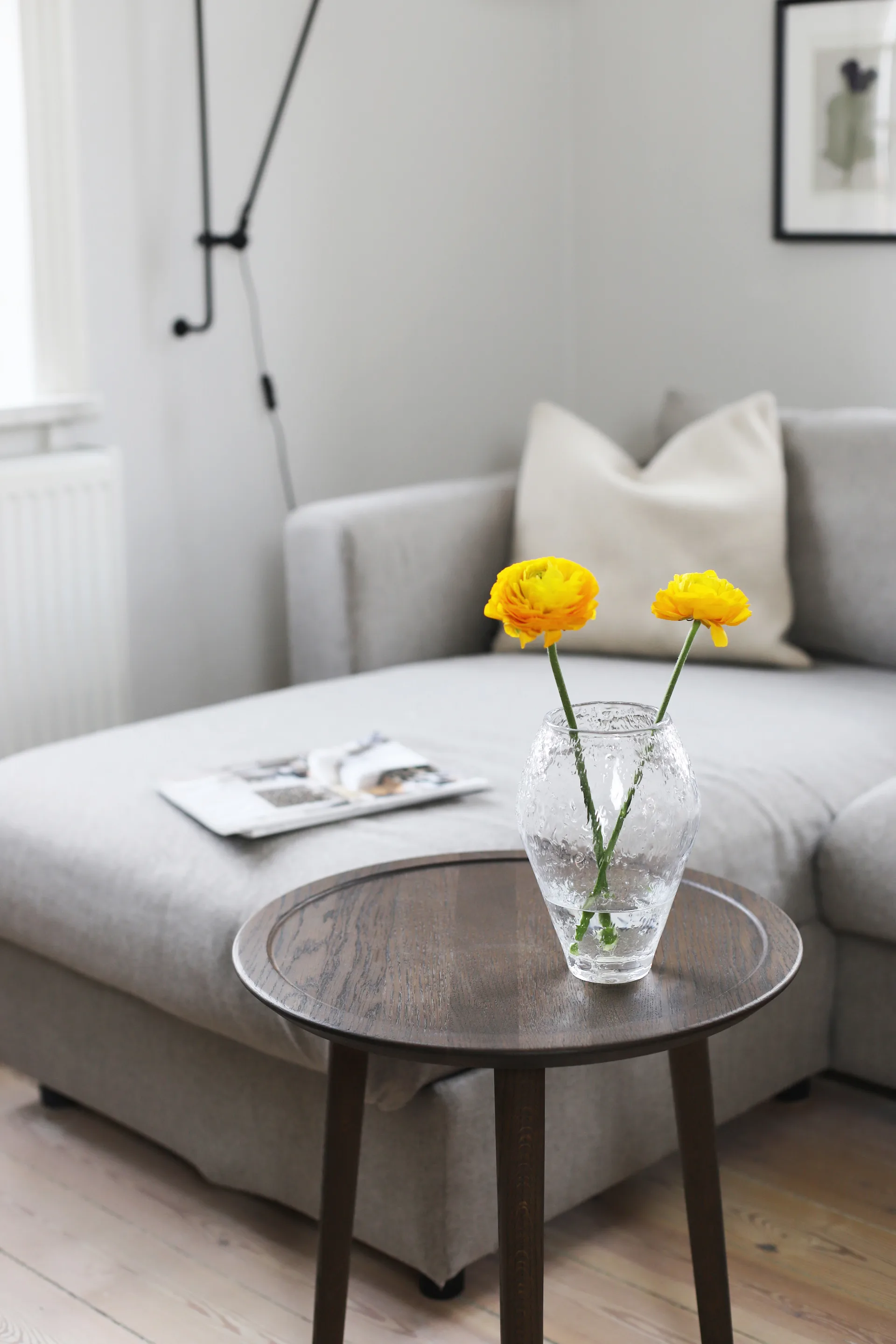 Wazon szklany Crushed small, Clear Ro Collection