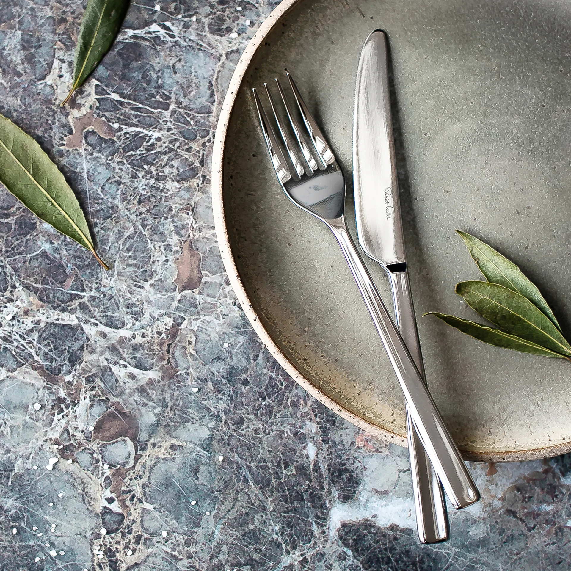 Blockley matowy widelec blank, Stal nierdzewna Robert Welch