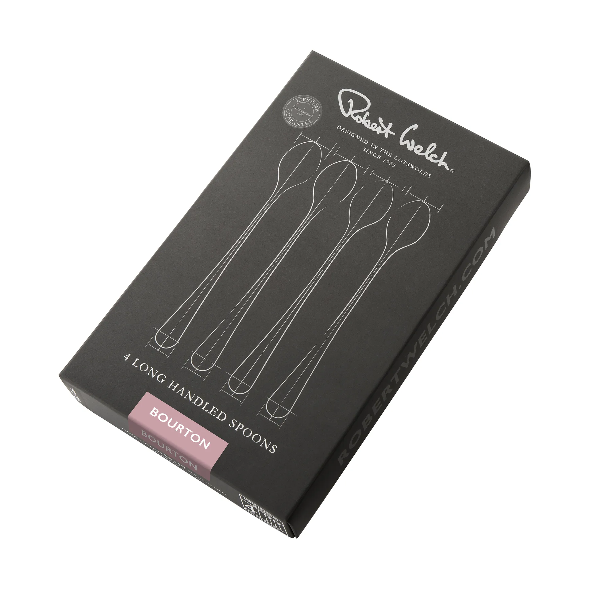 Bourton Bright łyżka do latte 4 części, Stal nierdzewna Robert Welch
