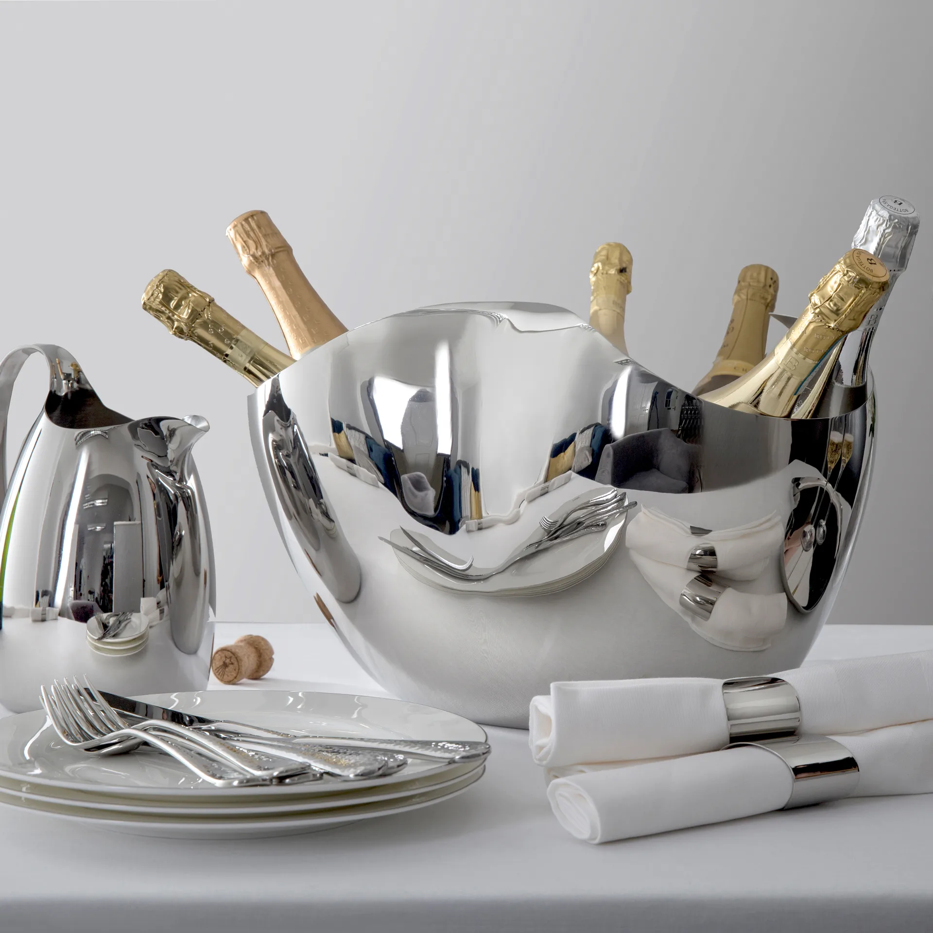 Chłodziarka do szampana Drift 27 cm, Stal nierdzewna Robert Welch