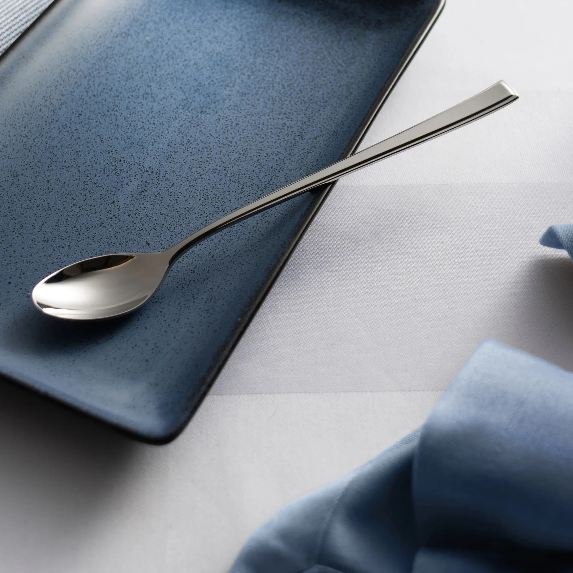 Długa łyżeczka Fairford bright, Stal nierdzewna, 20,1 cm Robert Welch