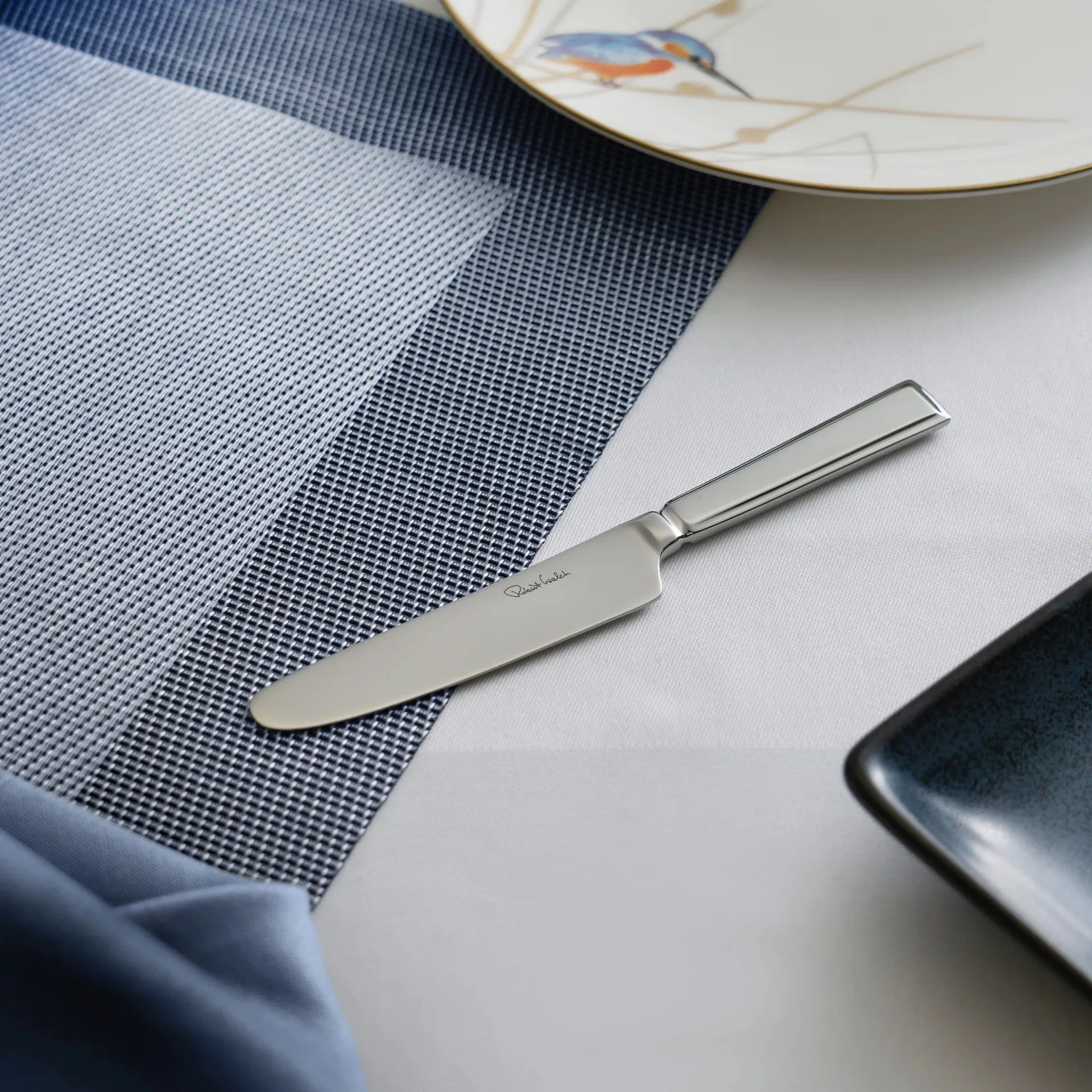 Nóż do masła Fairford bright, Stal nierdzewna, 16 cm Robert Welch