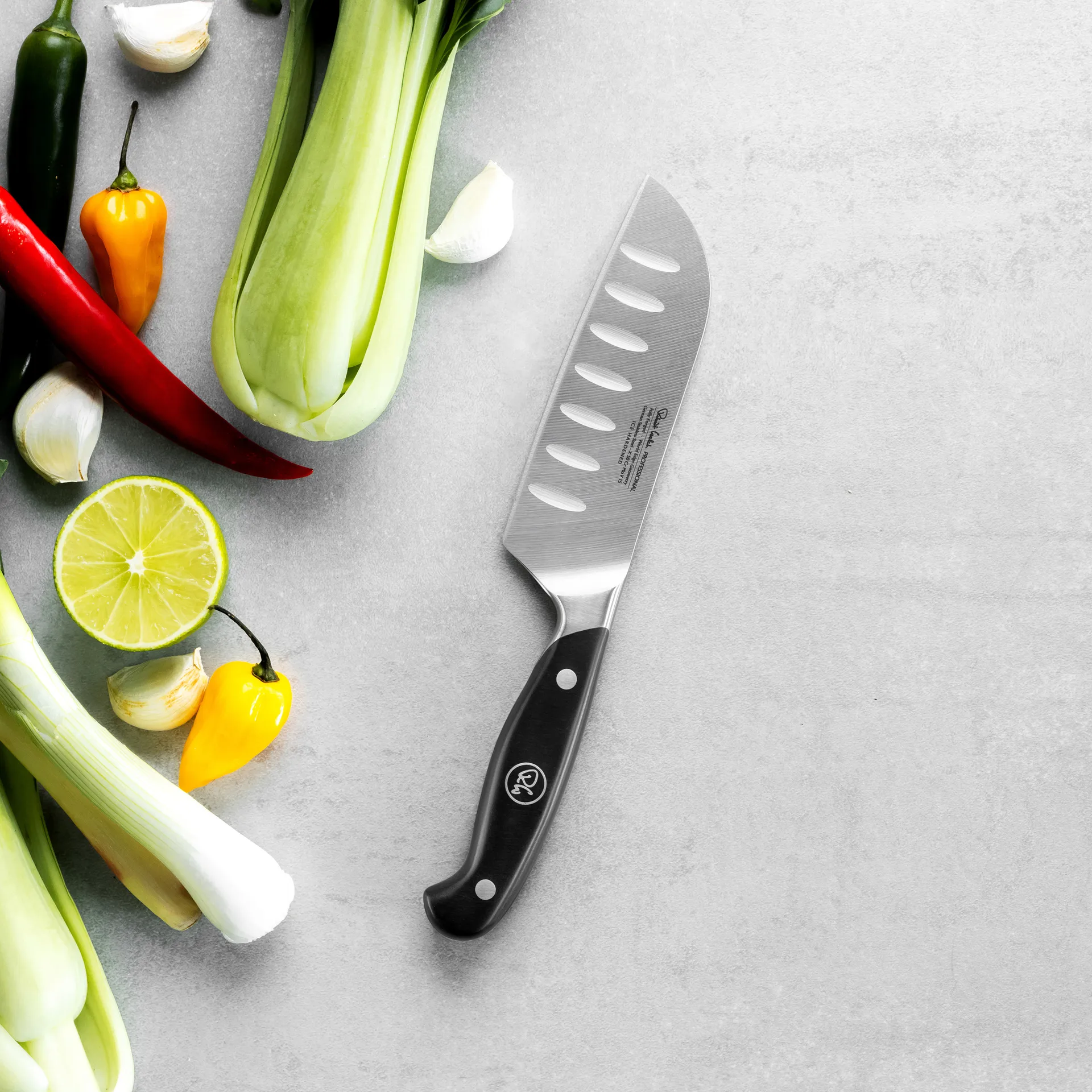 Nóż santoku Robert Welch Professional 12 cm, Stal nierdzewna Robert Welch