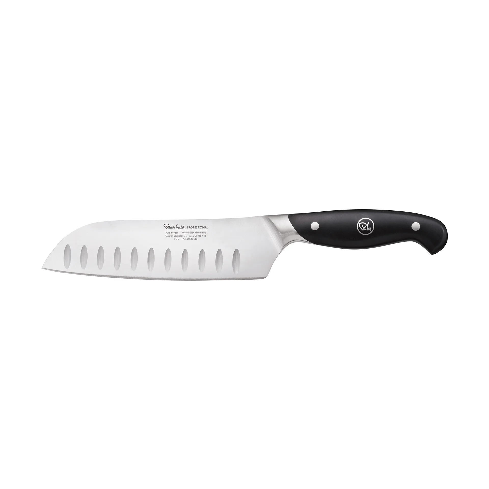 Nóż santoku Robert Welch Professional 17 cm, Stal nierdzewna Robert Welch