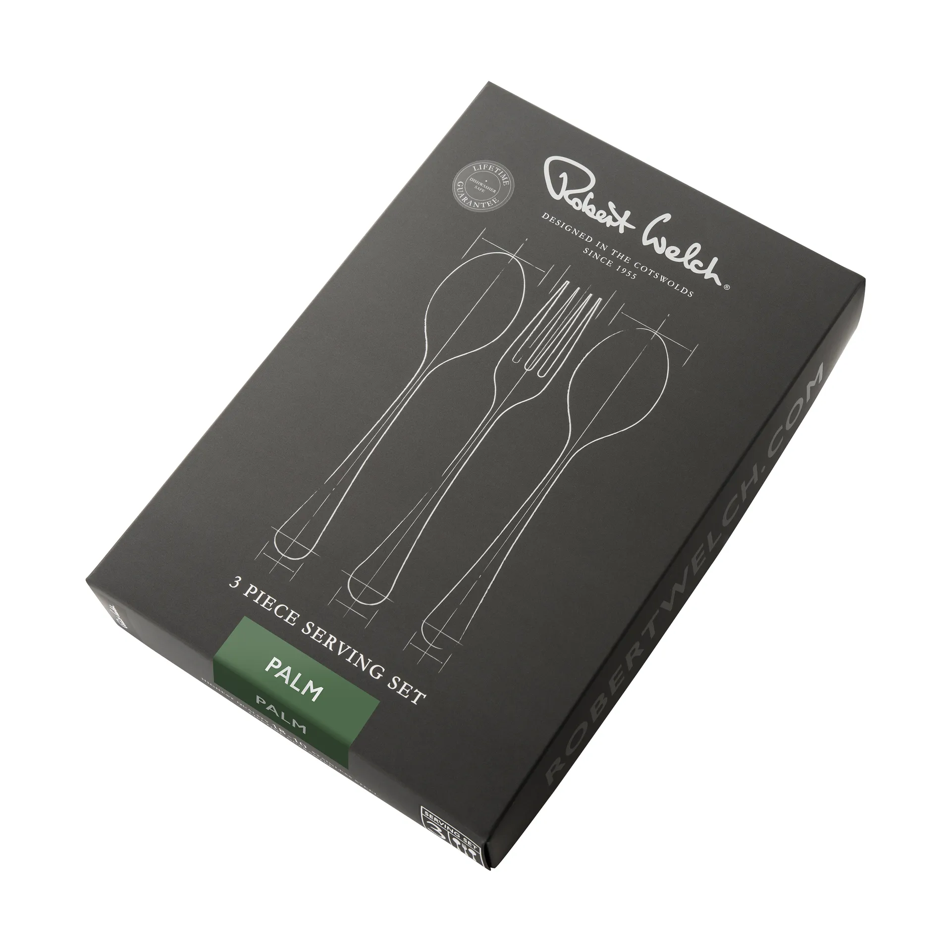 Palm Bright zestaw sztućców 3 cz., Stal nierdzewna Robert Welch