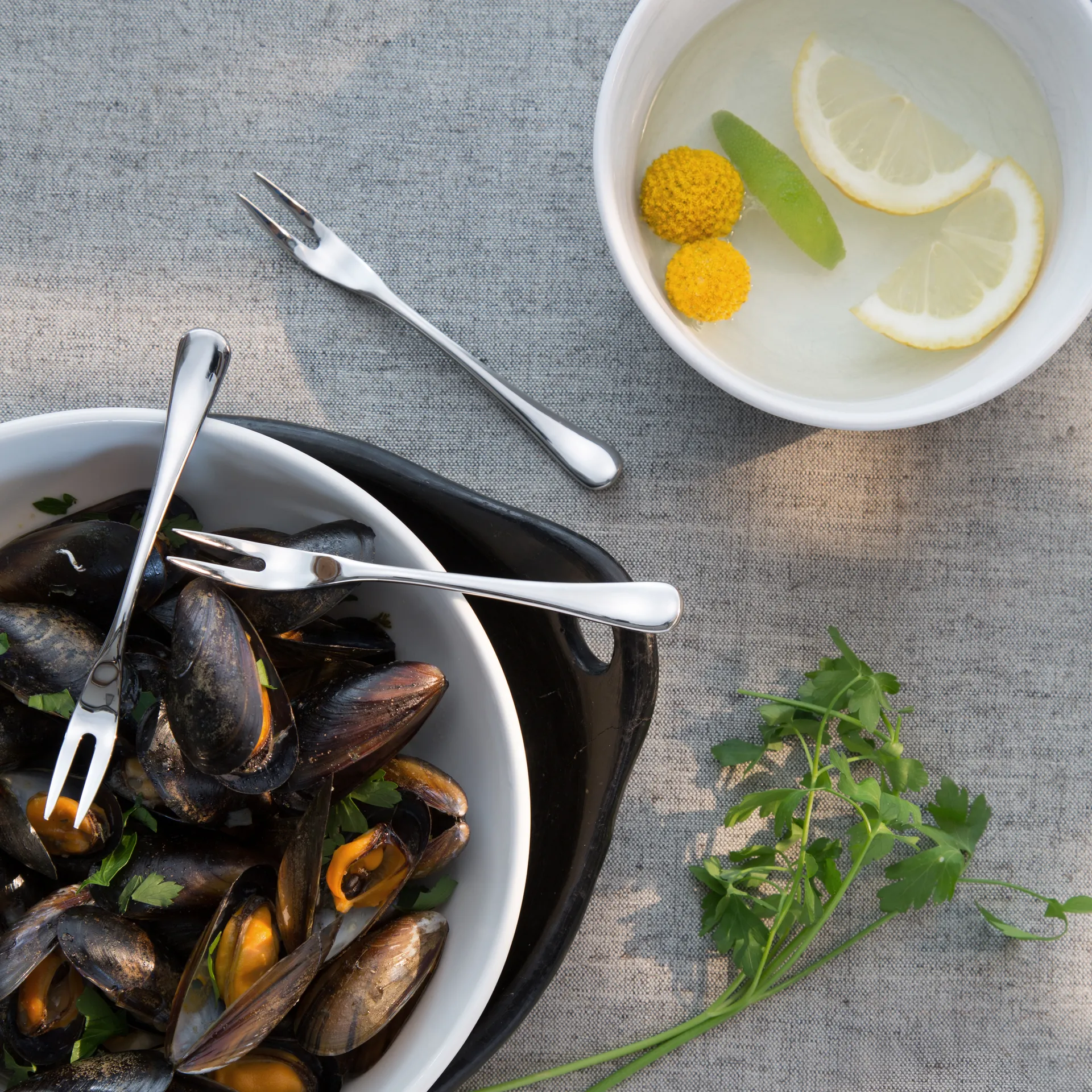 Radford widelec do ślimaków błyszczący, Stal nierdzewna Robert Welch