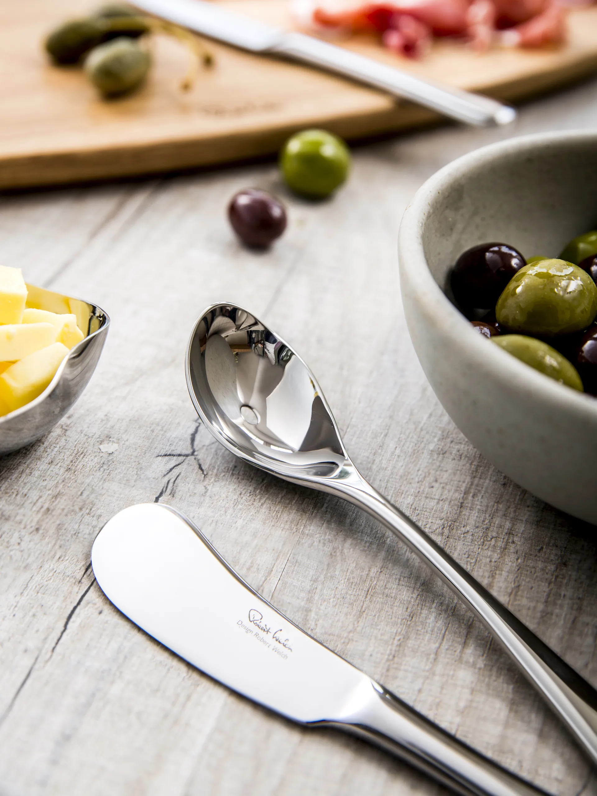 Radford łyżka oliwna błyszcząca, Stal nierdzewna Robert Welch