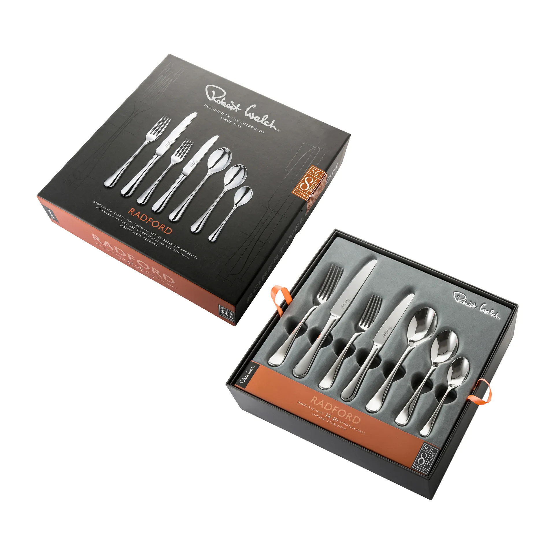 Radford zestaw sztućców błyszczący, 56 części Robert Welch