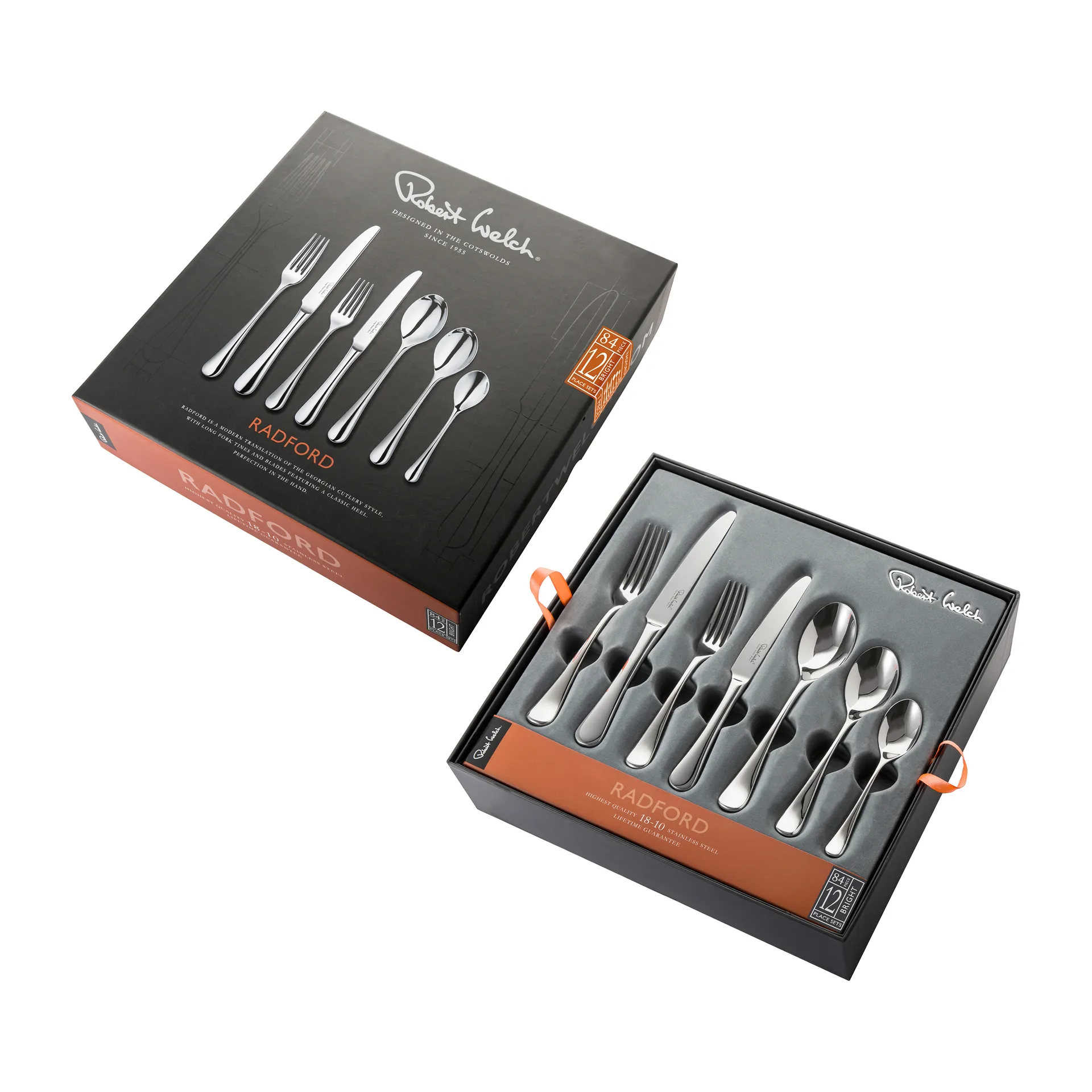 Radford zestaw sztućców błyszczący, 84 części Robert Welch