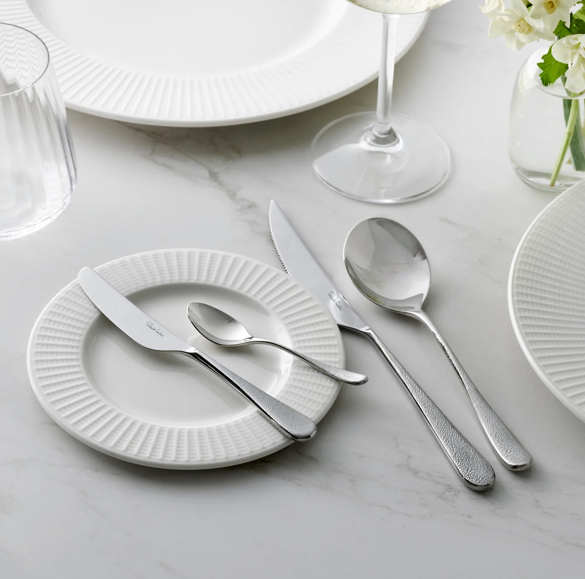 Sandstone nóż do steków błyszczący, Stal nierdzewna Robert Welch