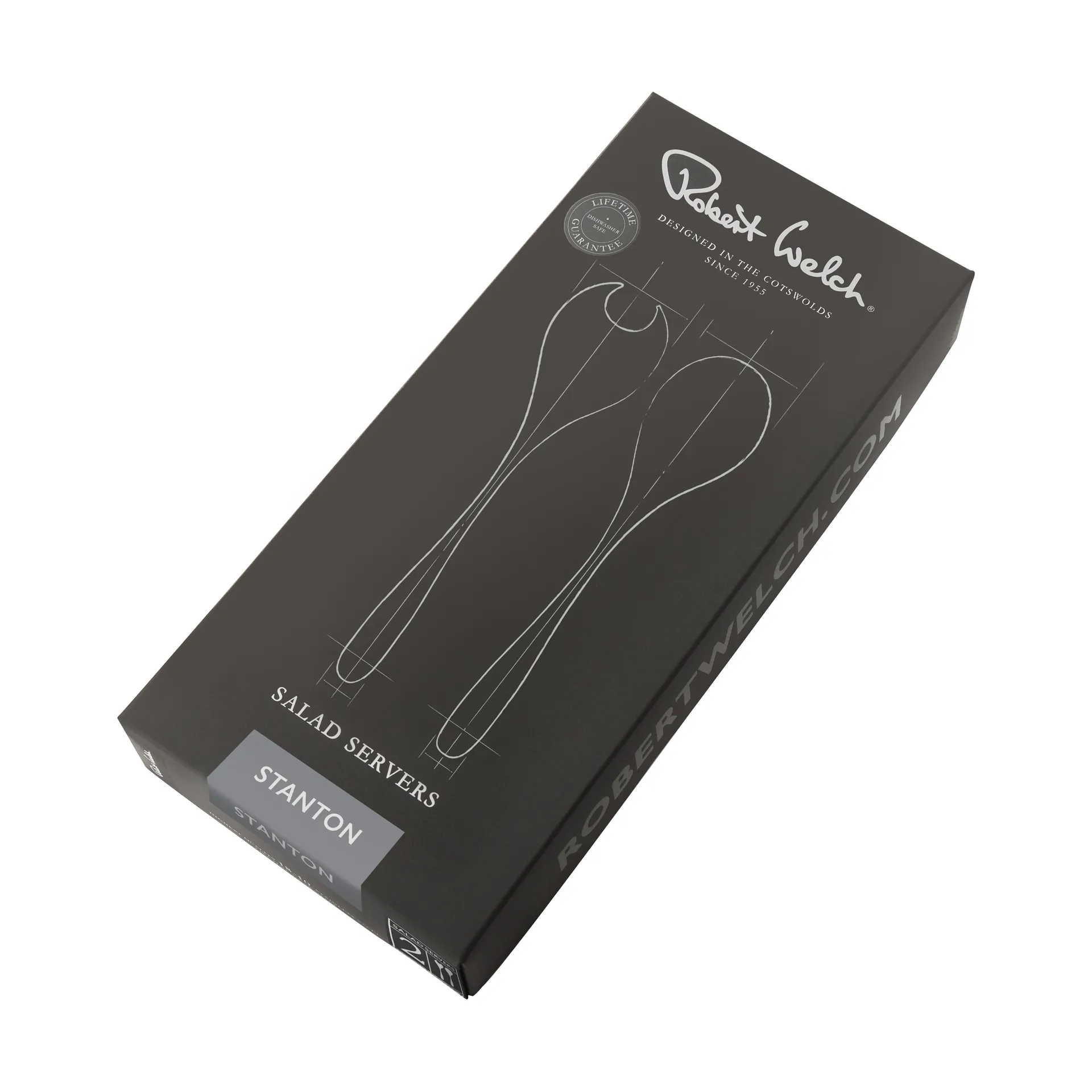 Sztućce do sałatki Stanton Bright 2 cz., Stal nierdzewna Robert Welch