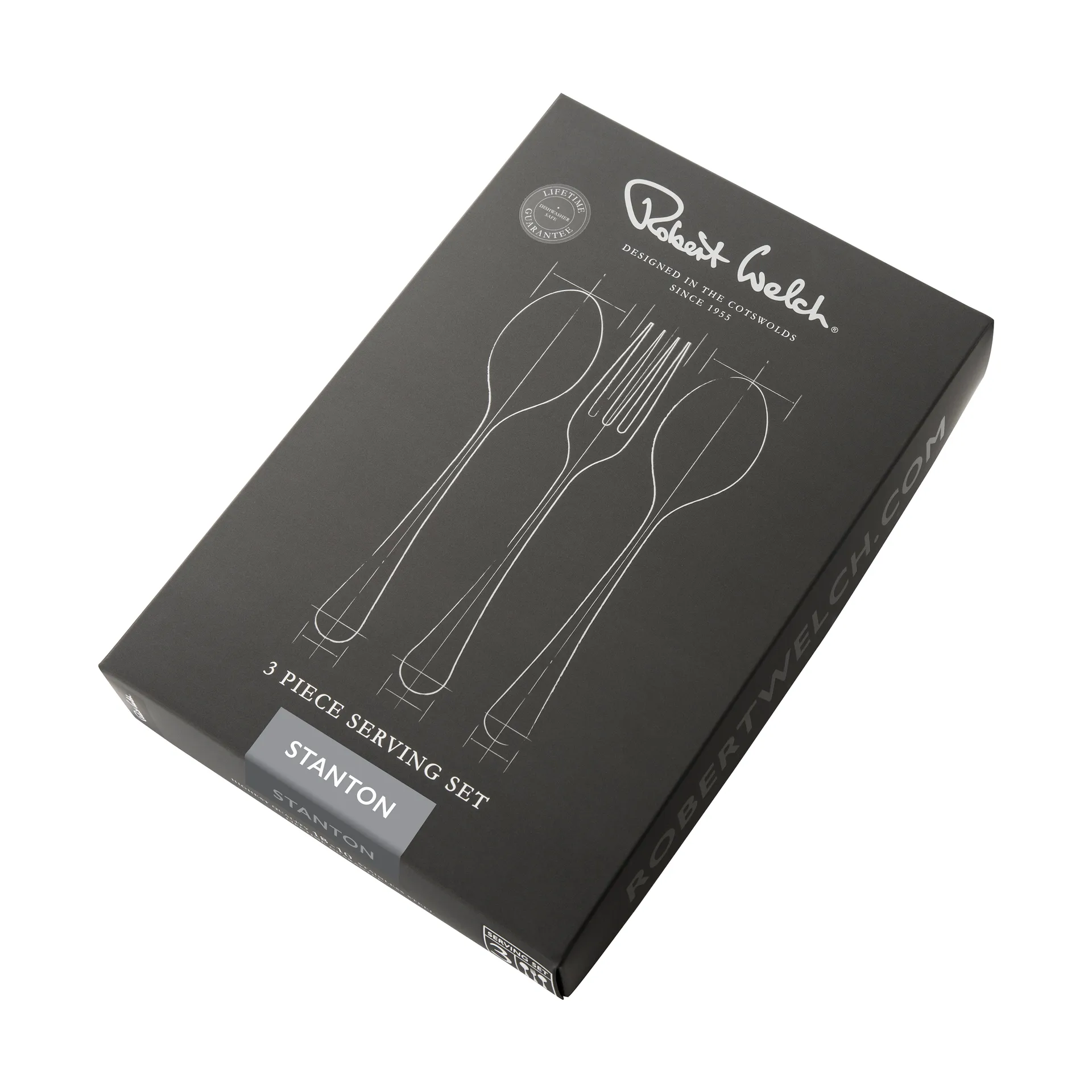 Sztućce do serwowania Stanton Bright 3 cz., Stal nierdzewna Robert Welch