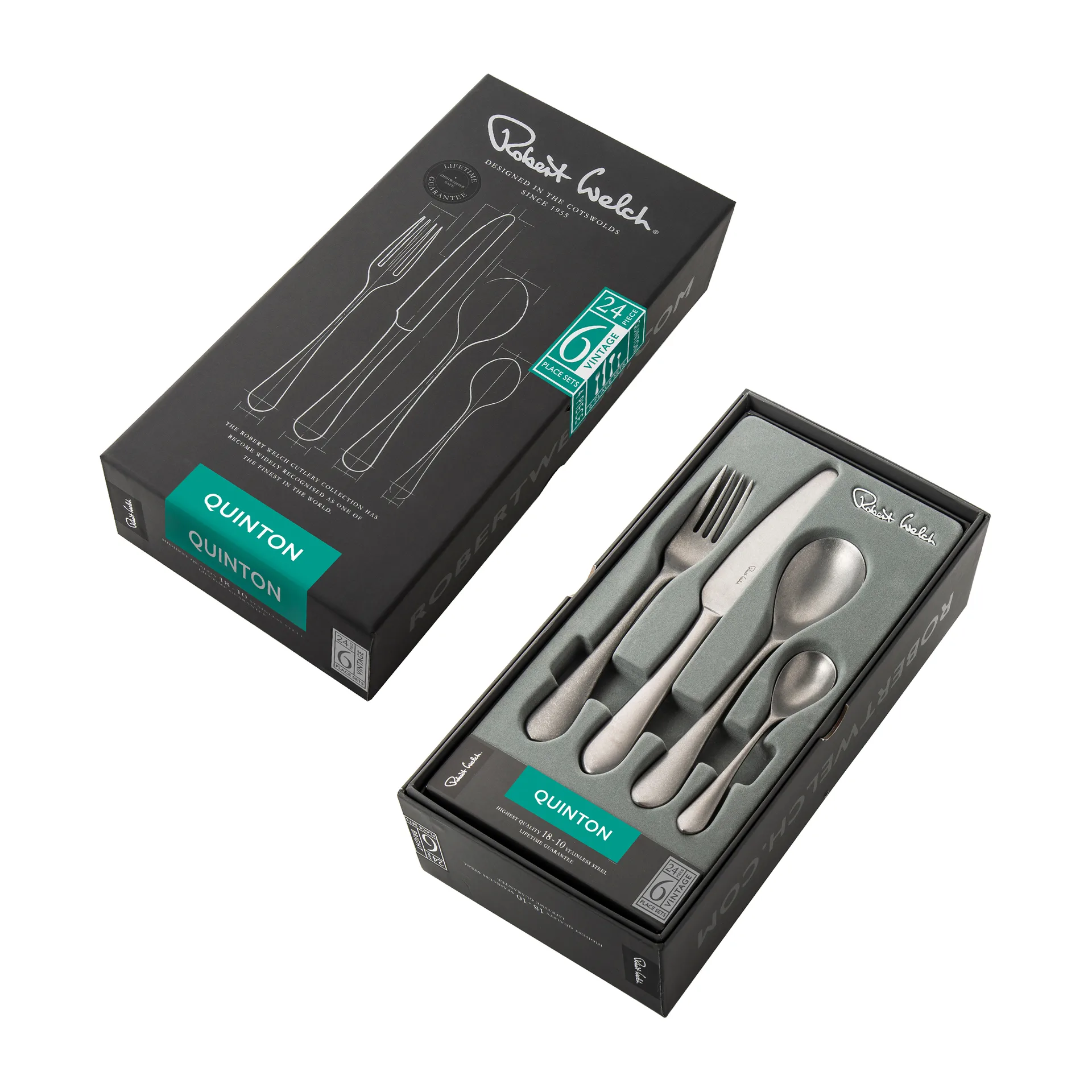 Sztućce Quinton Vintage, 24 elementy Robert Welch