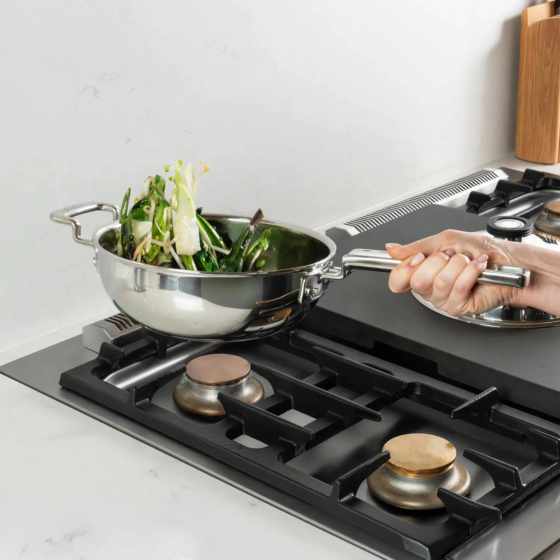 Wok 316 Series, Stal nierdzewna, 22 cm Robert Welch