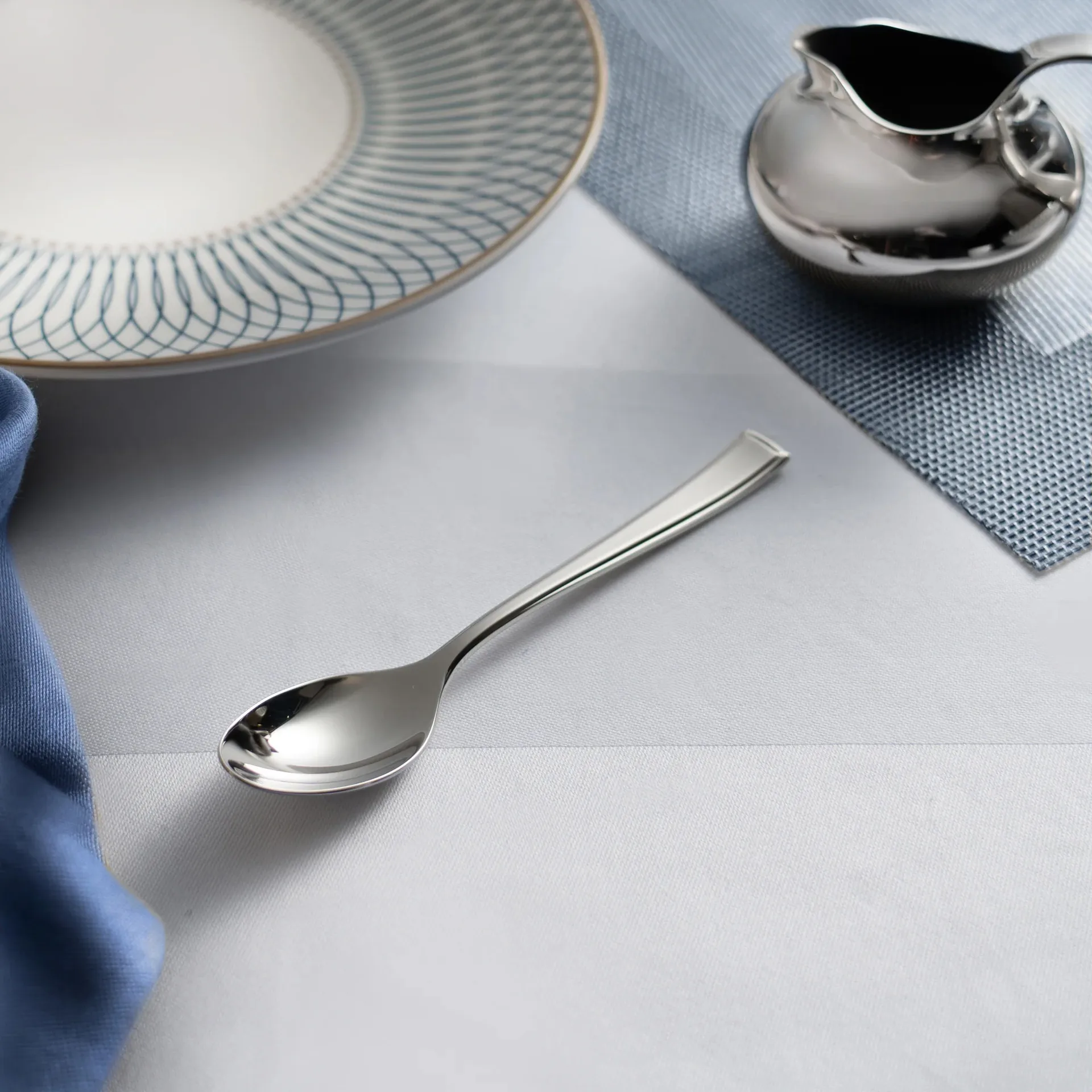 Łyżeczka do kawy Fairford bright, Stal nierdzewna, 10,6 cm Robert Welch