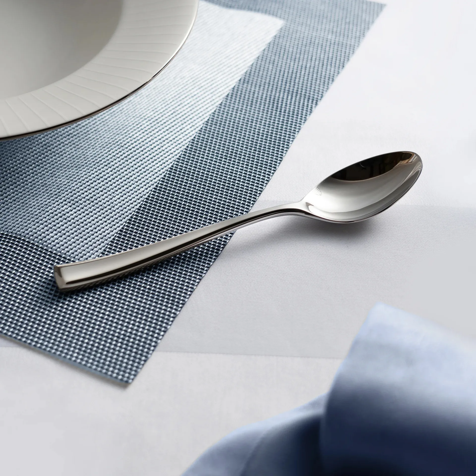 Łyżka Fairford bright, Stal nierdzewna, 20,2 cm Robert Welch