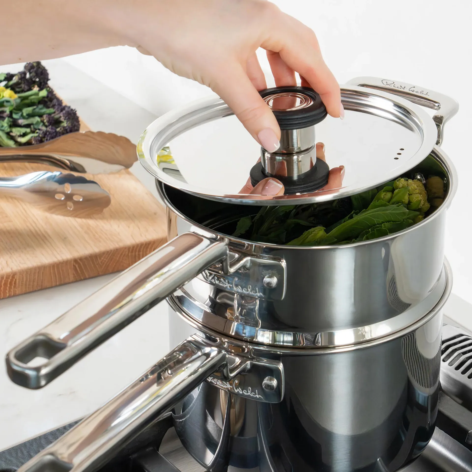 Zestaw do gotowania na parze 316 Series, Stal nierdzewna, 2 części Robert Welch