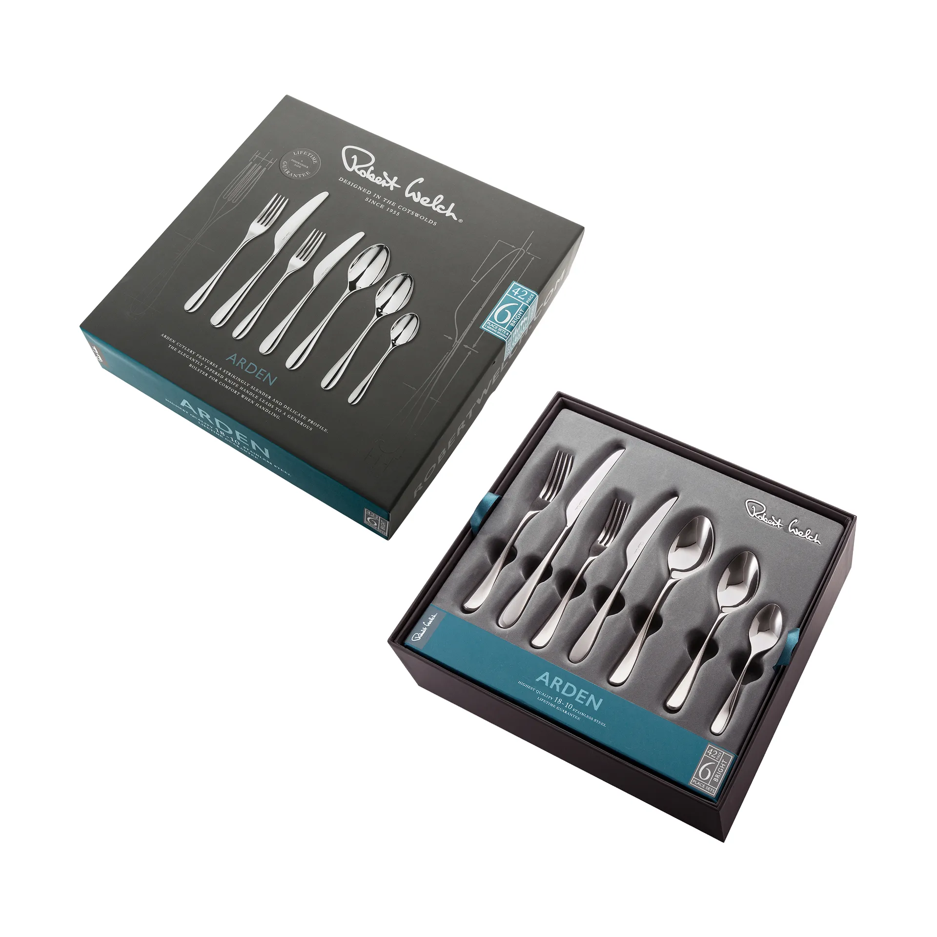 Zestaw sztućców Arden Bright, 42 części Robert Welch