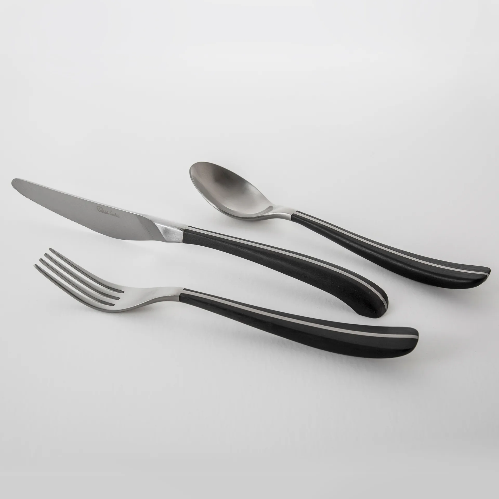 Zestaw sztućców Contour 24 szt., Czarny Robert Welch