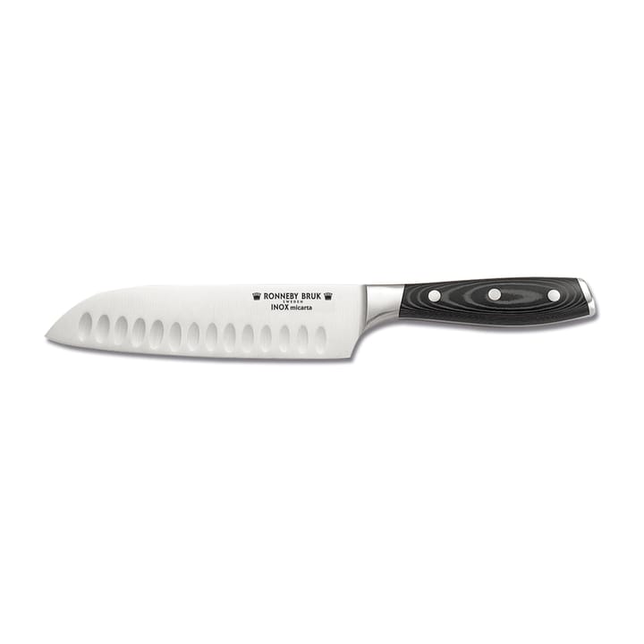 Nóż santoku Inox 17,5 cm - Stal nierdzewna-Mikarta - Ronneby Bruk