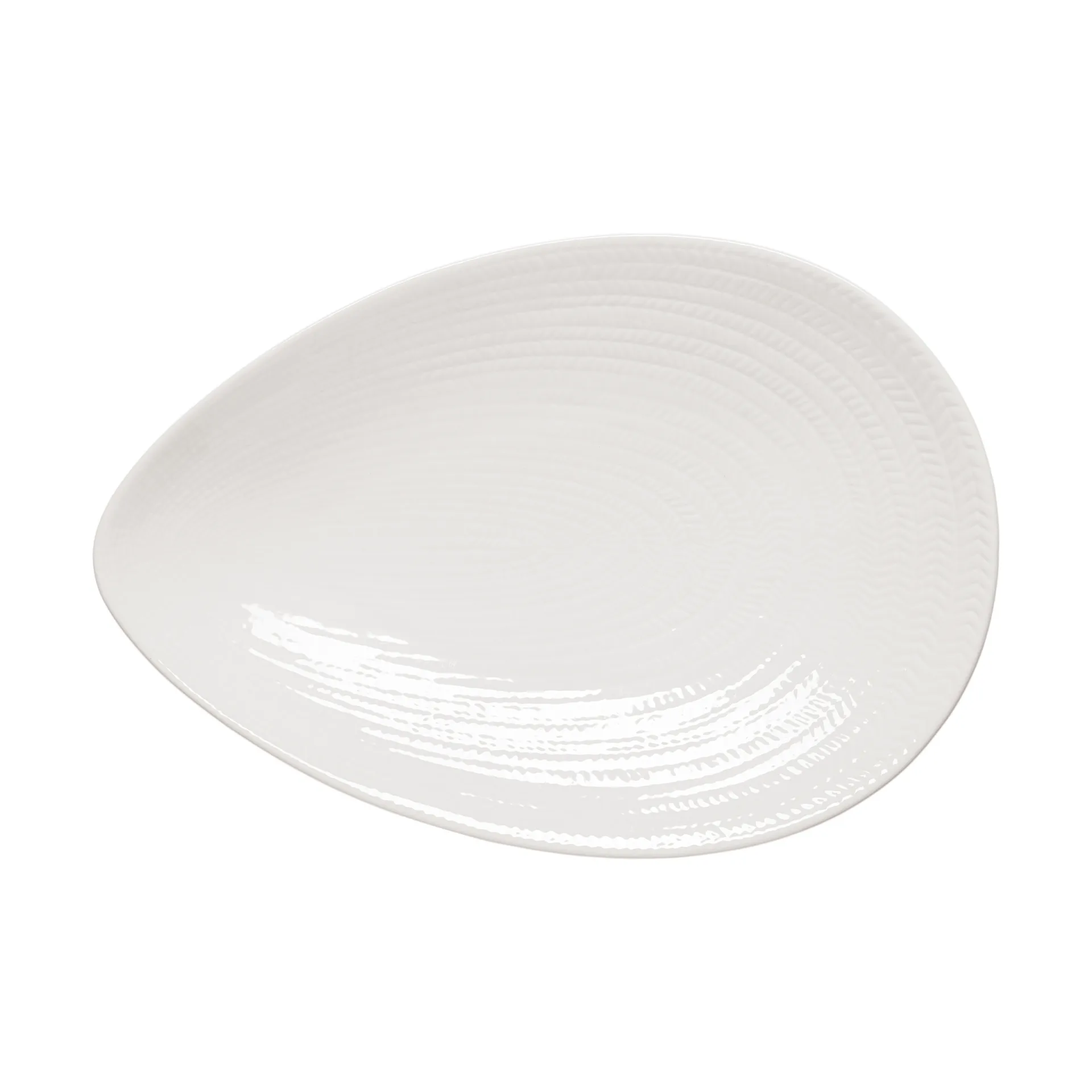 Blå eld serveringsfat, Biały, 20×29 cm Rörstrand