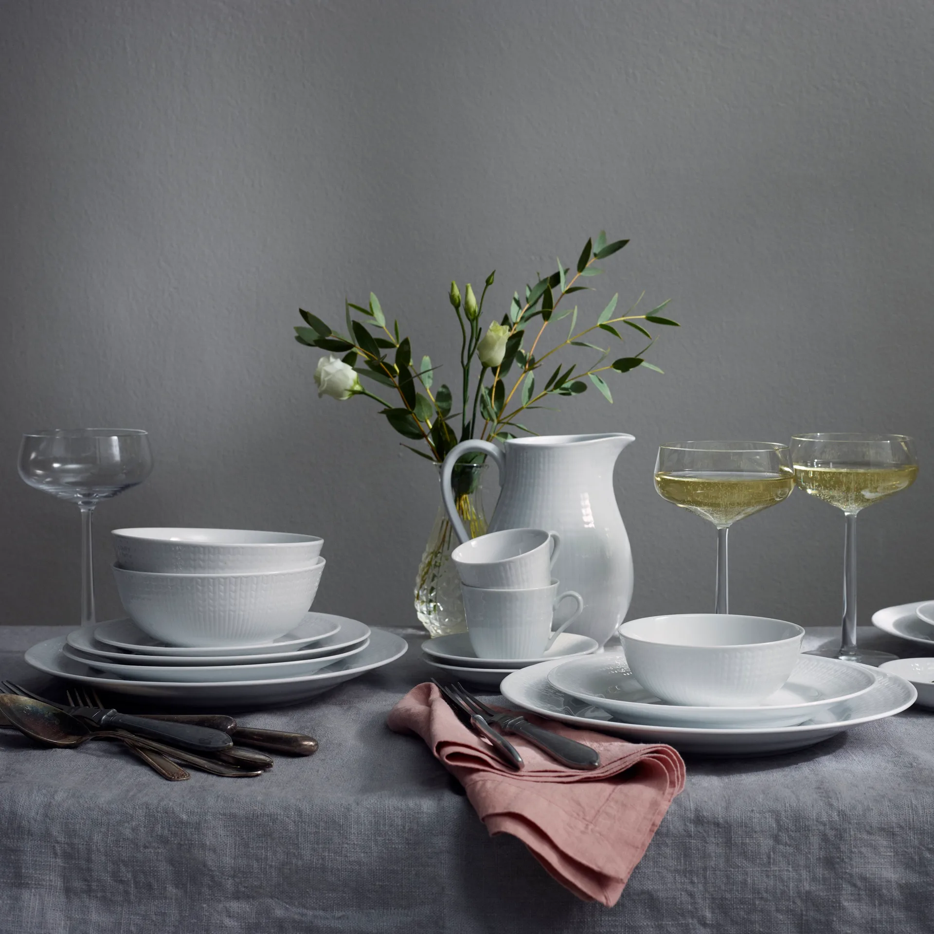 Dzbanek Swedish Grace 1,3 l, śnieg (biały) Rörstrand