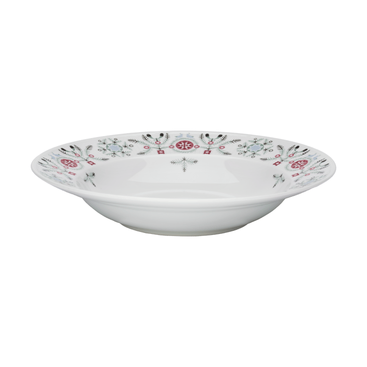 Głęboki talerz Swedish Grace Winter Ø25 cm, Biały Rörstrand