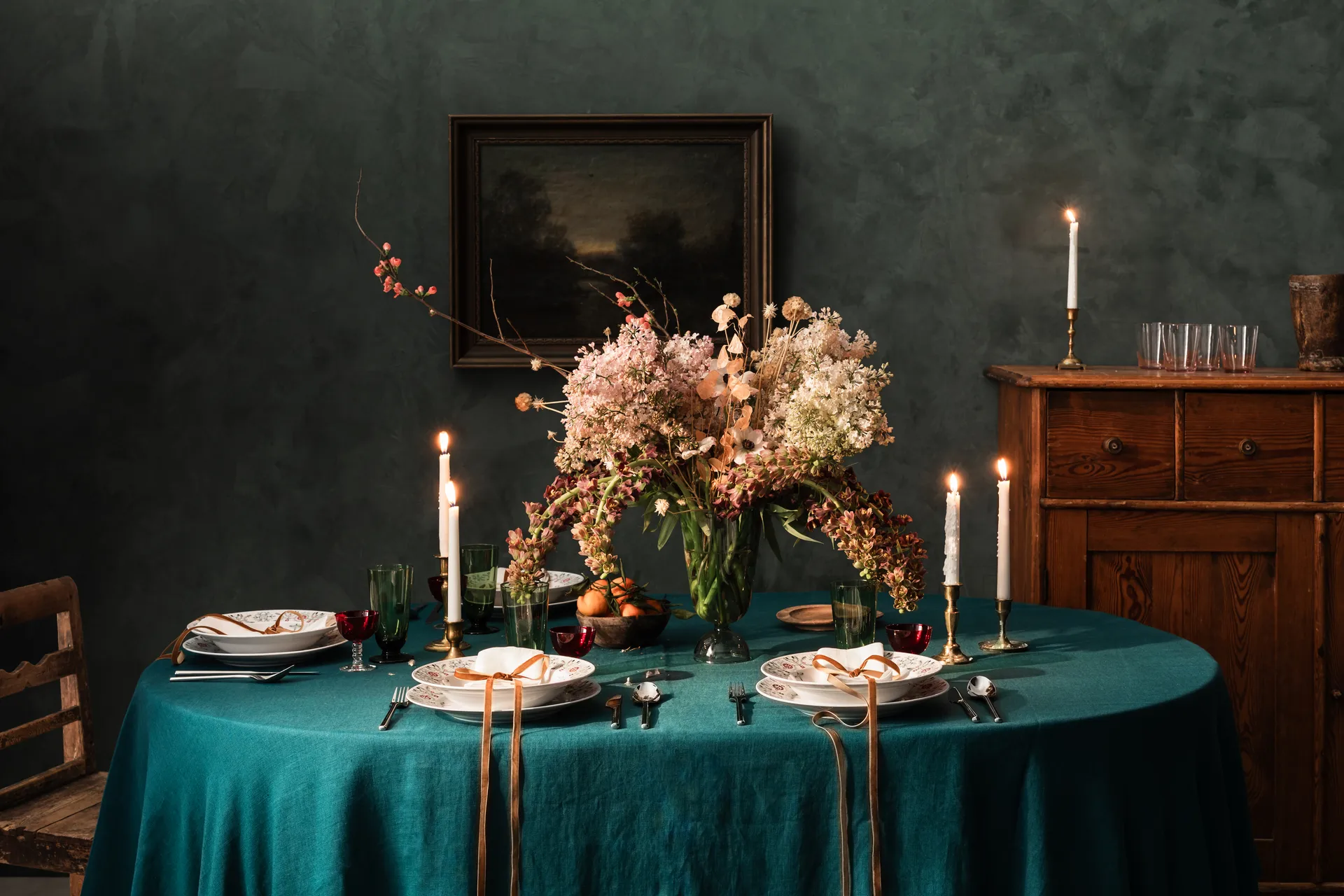 Głęboki talerz Swedish Grace Winter Ø25 cm, Biały Rörstrand