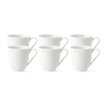Kubki Swedish Grace 30 cl, 6 szt. snow (biały) - Rörstrand