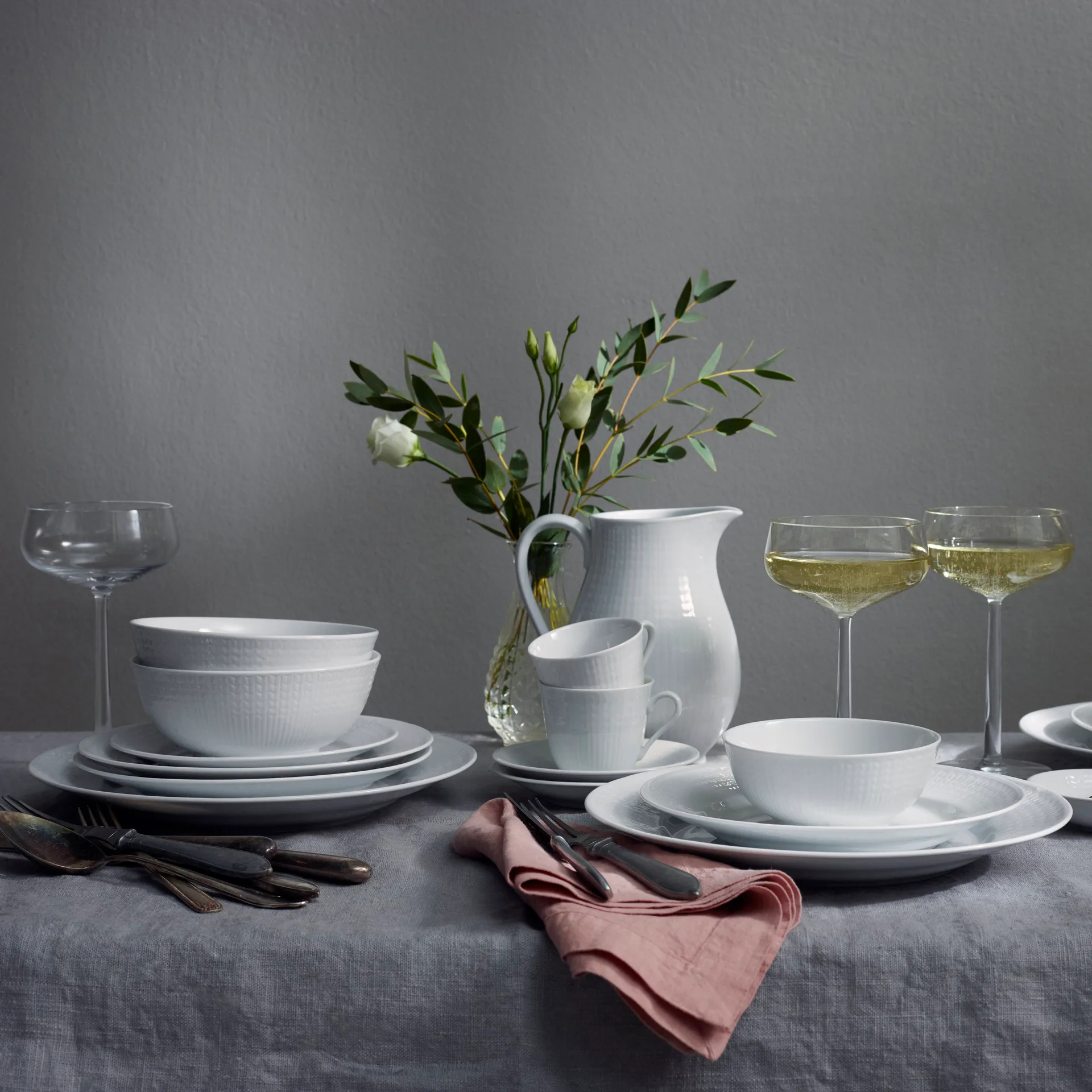 Miska Swedish Grace 1 l, śnieg (biały) Rörstrand