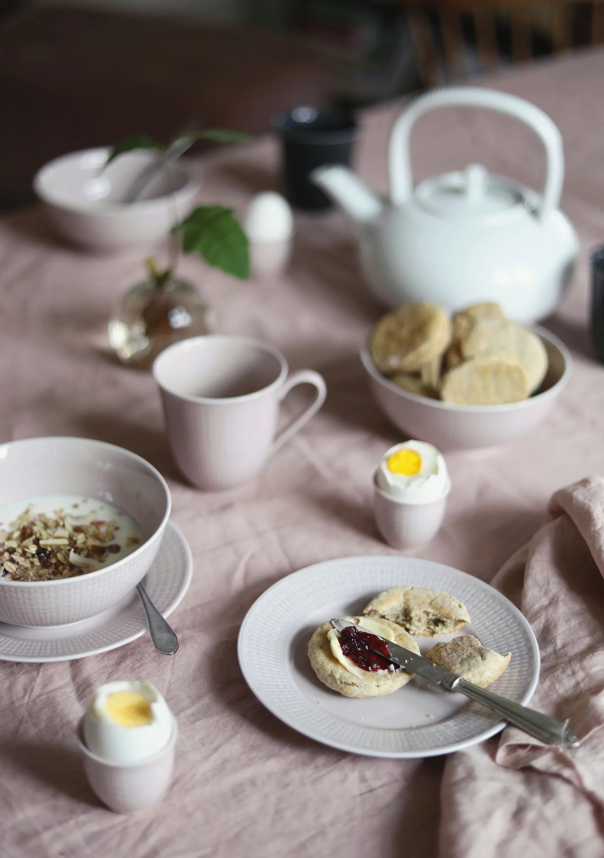 Miska Swedish Grace 60 cl, różowy Rörstrand