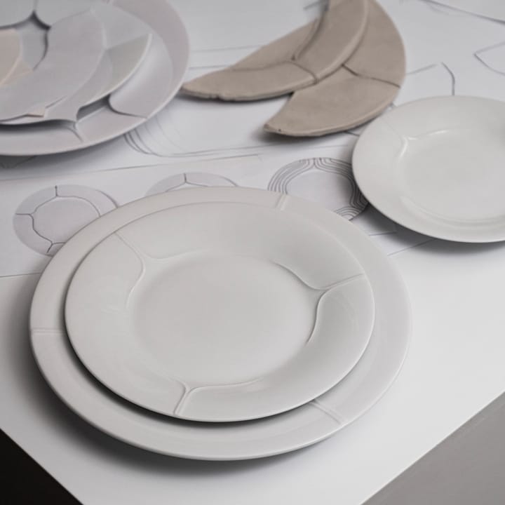 Pli Blanc talerz 21 cm, Biały Rörstrand