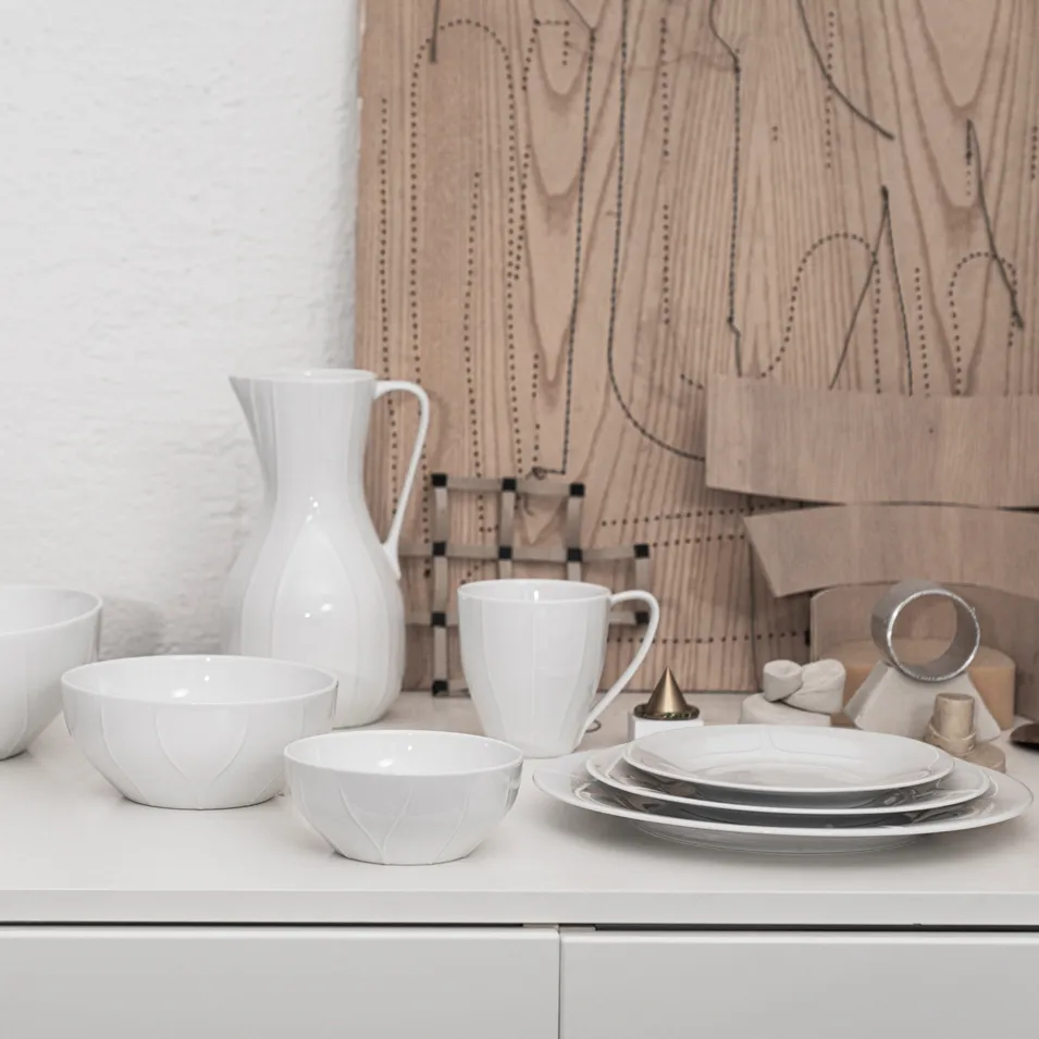 Pli Blanc talerz 21 cm, Biały Rörstrand