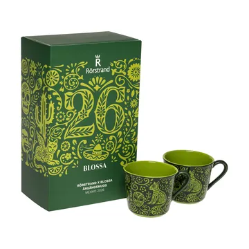 Rörstrand Blossa filiżanka - Zielony, 140 ml, 2-pak - Rörstrand