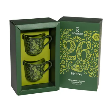 Rörstrand Blossa filiżanka - Zielony, 140 ml, 2-pak - Rörstrand
