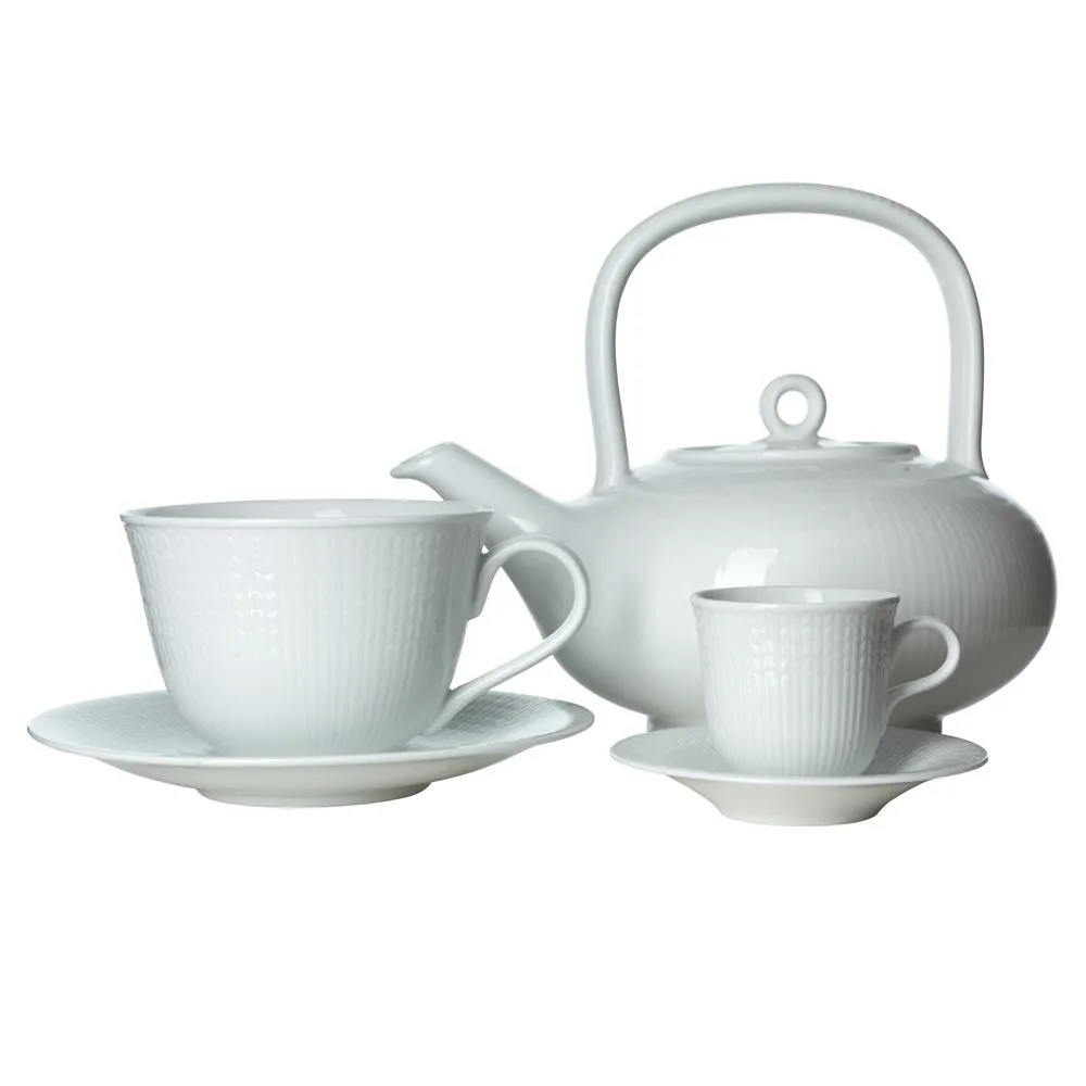 Swedish Grace filiżanka do herbaty 450 ml, Śnieg (biały) Rörstrand