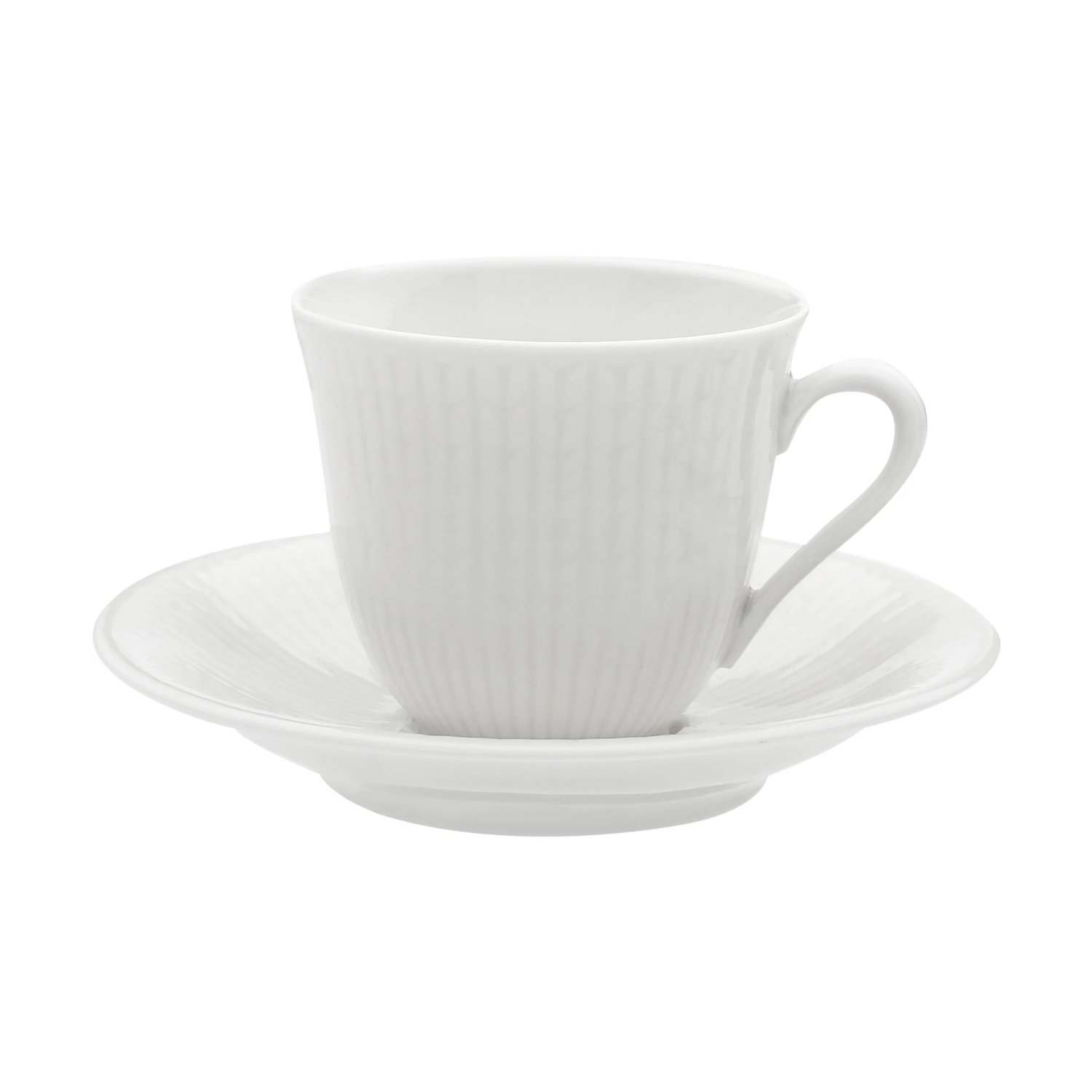 Rörstrand Swedish Grace filiżanka ze spodkiem 160 ml Śnieg