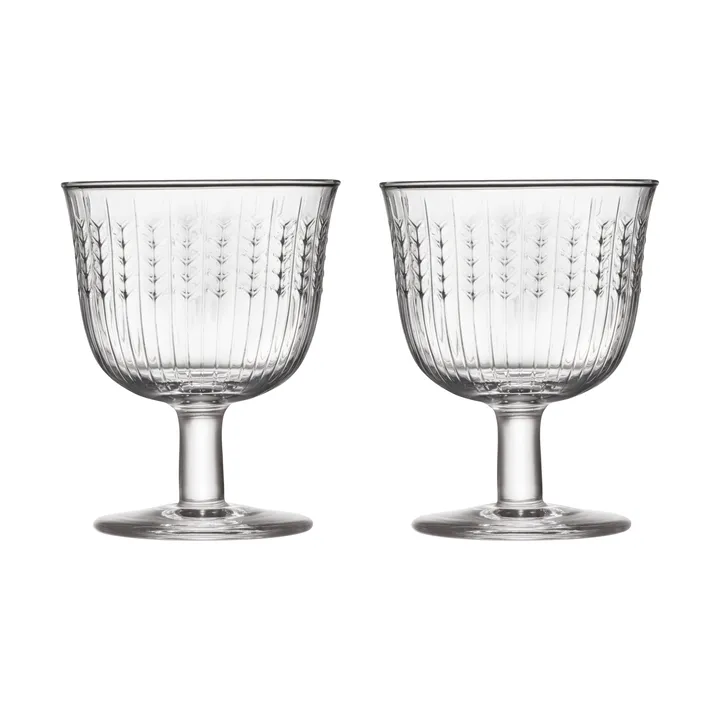 Swedish Grace kieliszki na nóżce 250 ml, 2‑pak - Przezroczysty - Rörstrand